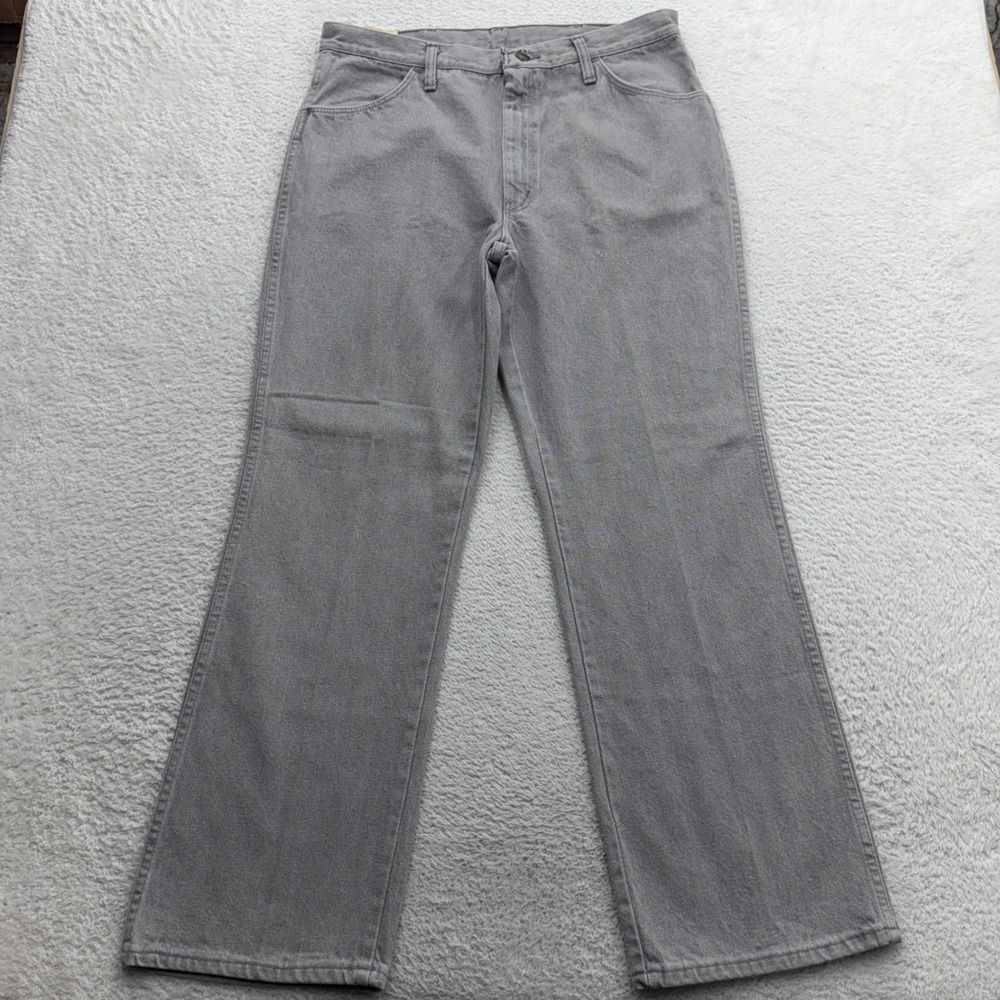 NWT Vintage Maverick Grey Denim Jeans Mens 36 USA Straight Leg Deadstock‎ Gray